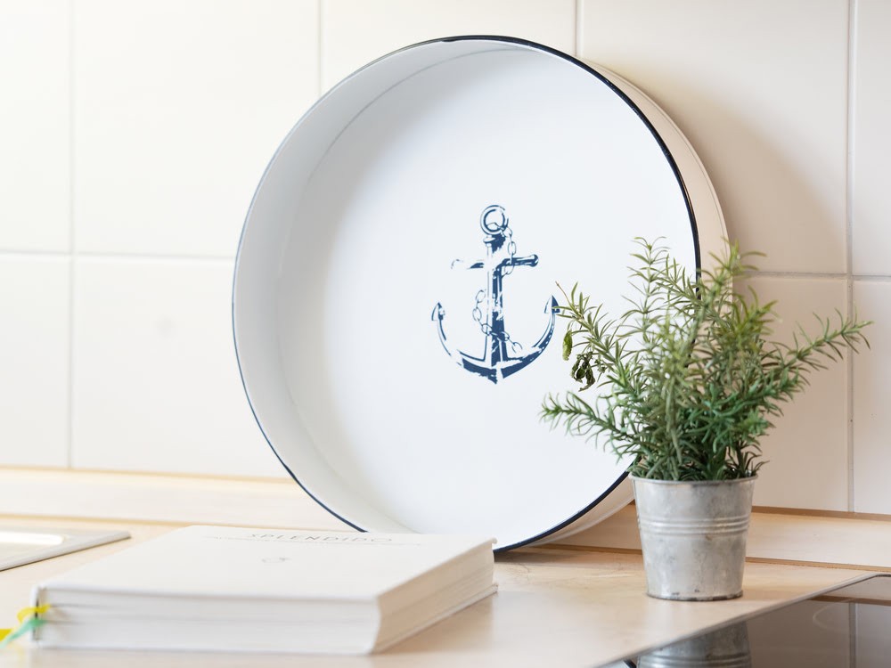 Maritime Dekoration mit Anker in der Küche Maritime Dekoration mit Anker in der Küche